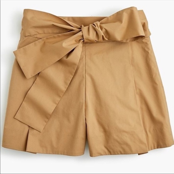 J. Crew Pants - NWT J Crew Cotton Poplin Tie Waist Shorts